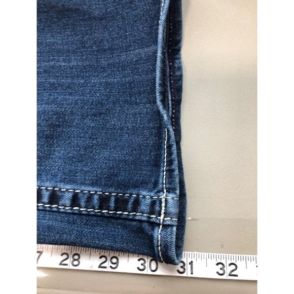 Vigoss Jeans Womens Size 3/4 L31 Dallas Boot Cut Heritage Fit Blue Denim Pant - Picture 5 of 10